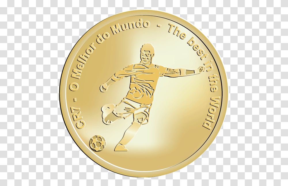 Cristiano Ronaldo 2016, Gold, Coin, Money, Person Transparent Png