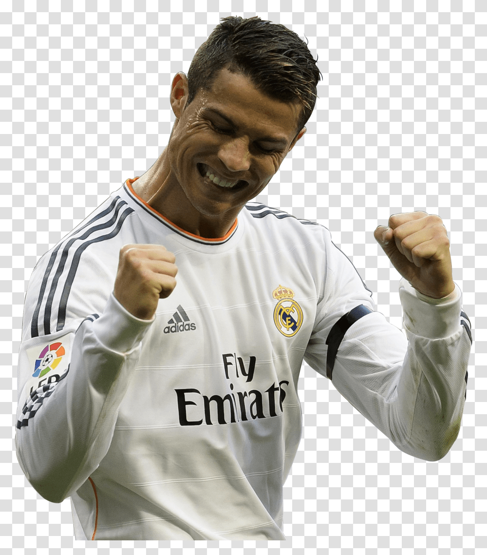 Cristiano Ronaldo Football Renders Happy Soccer Player Transparent Png