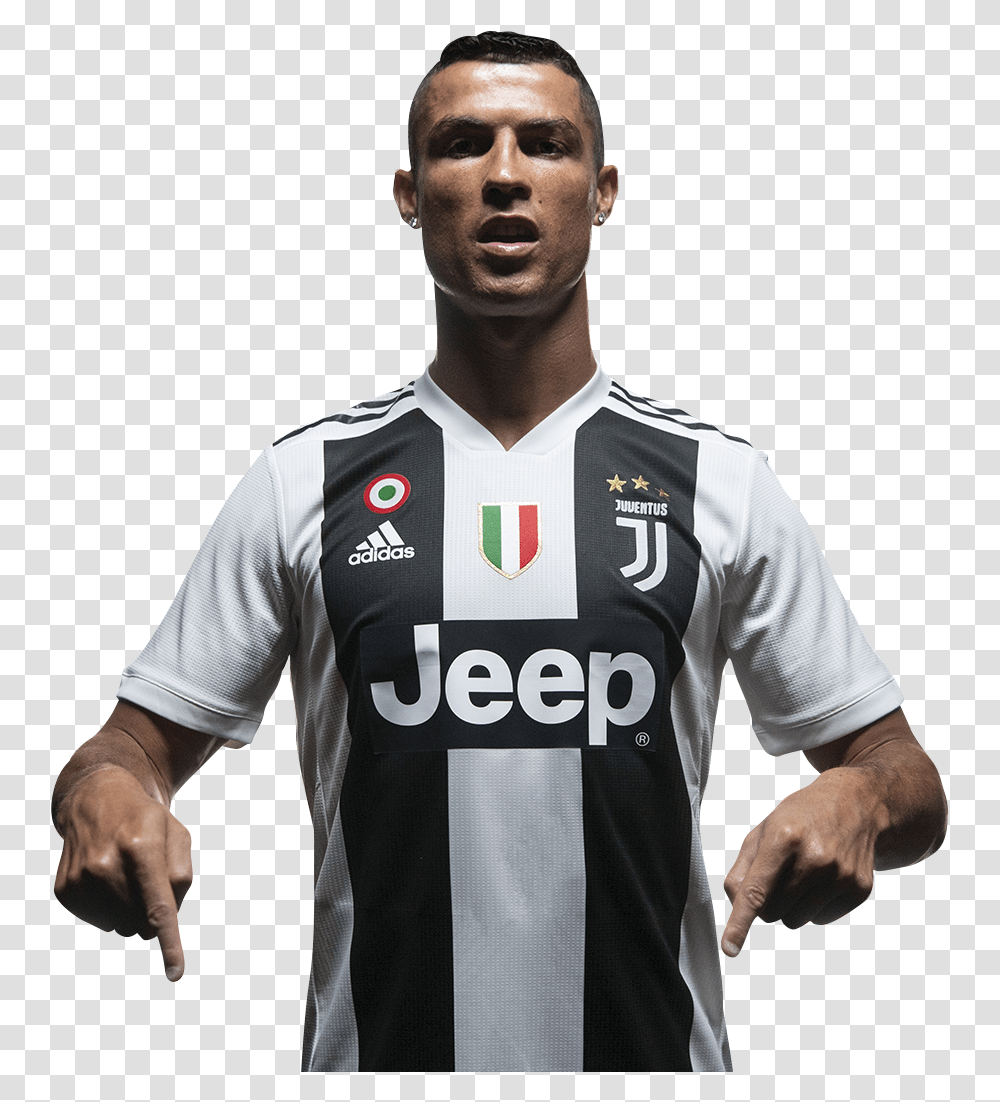 Cristiano Ronaldo Juve, Apparel, Shirt, Person Transparent Png
