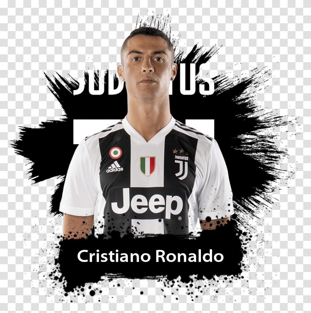 Cristiano Ronaldo Juventus Download Cristiano Ronaldo Juventus, Shirt, Person, Jersey Transparent Png