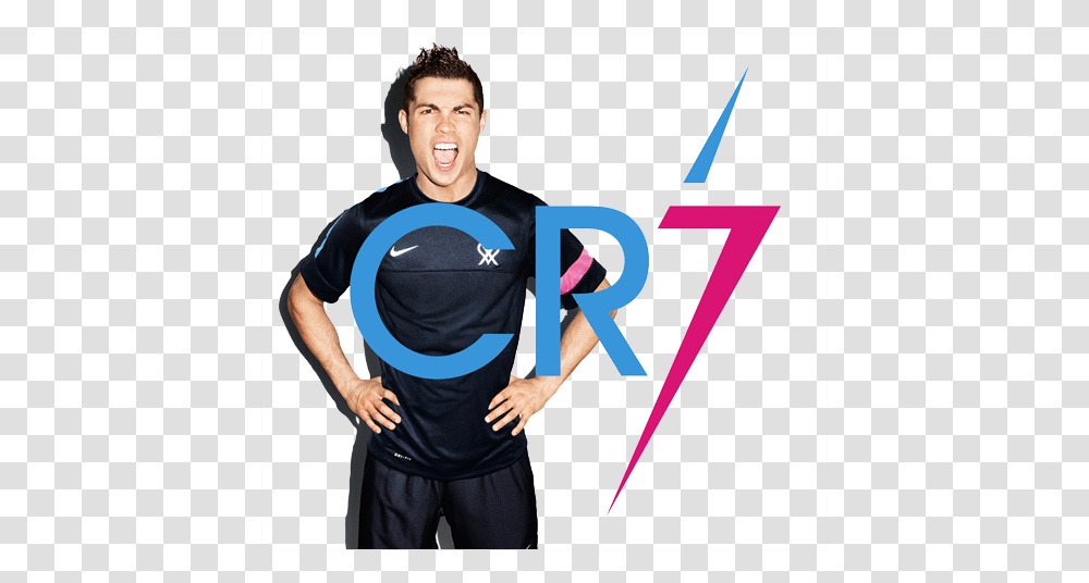 Cristiano Ronaldo Nike Logo Design Identity Graphics, Person, Sleeve, Shirt Transparent Png