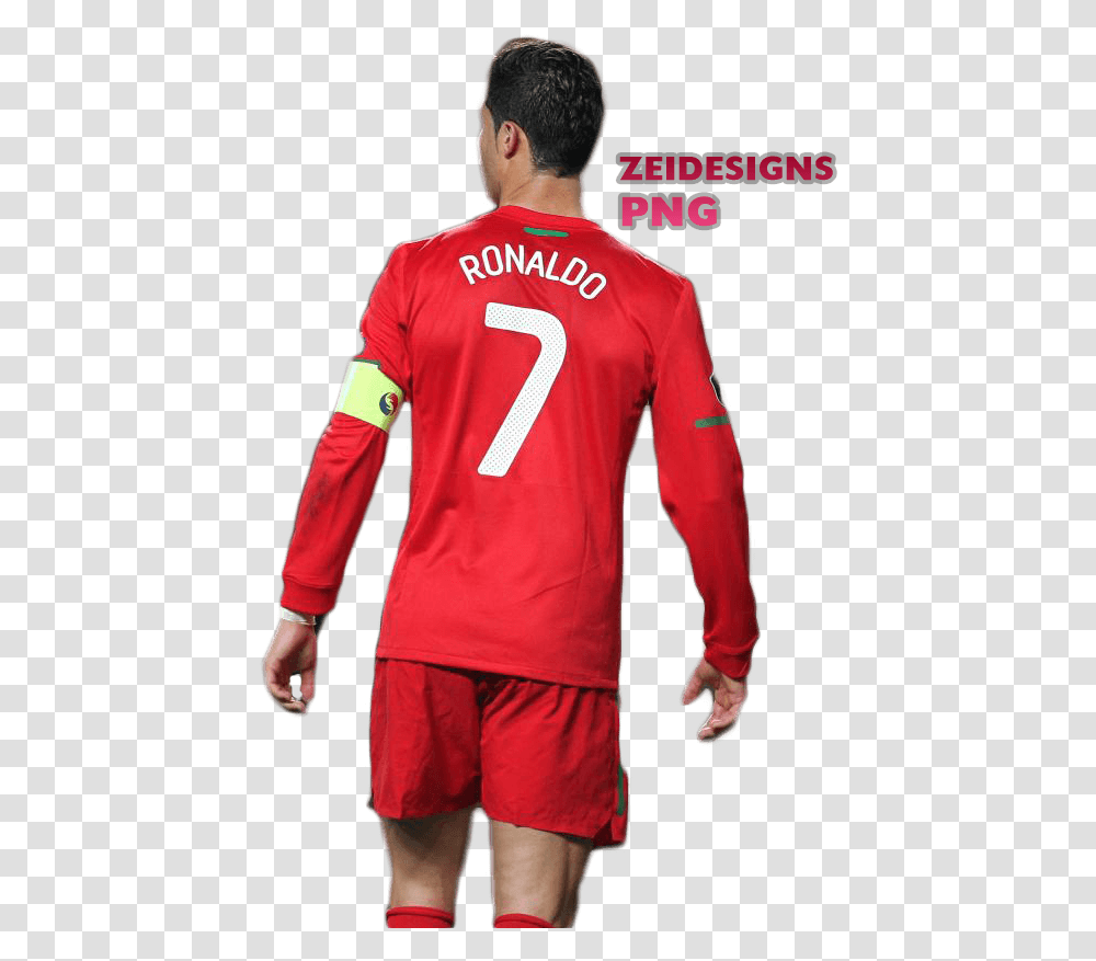 Cristiano Ronaldo Portugal Captain By Zeidroid Football Player, Apparel, Shirt, Jersey Transparent Png