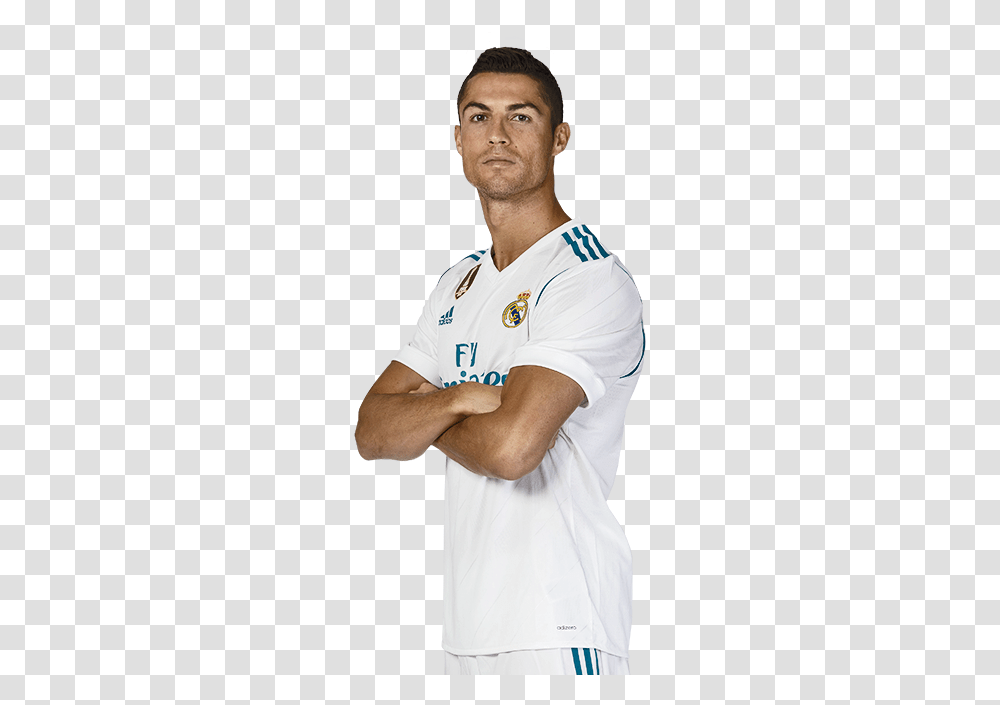 Cristiano Ronaldo Real Madrid Cf 2017 2018, Person, Shirt, Jersey Transparent Png