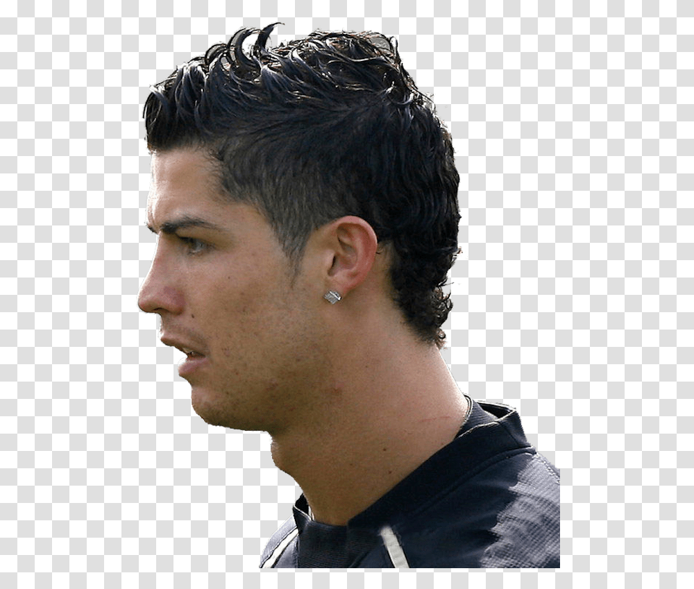 Cristiano Ronaldo Real Madrid Photo Cristiano Ronaldo Haircut Mohawk, Head, Face, Person, Human Transparent Png