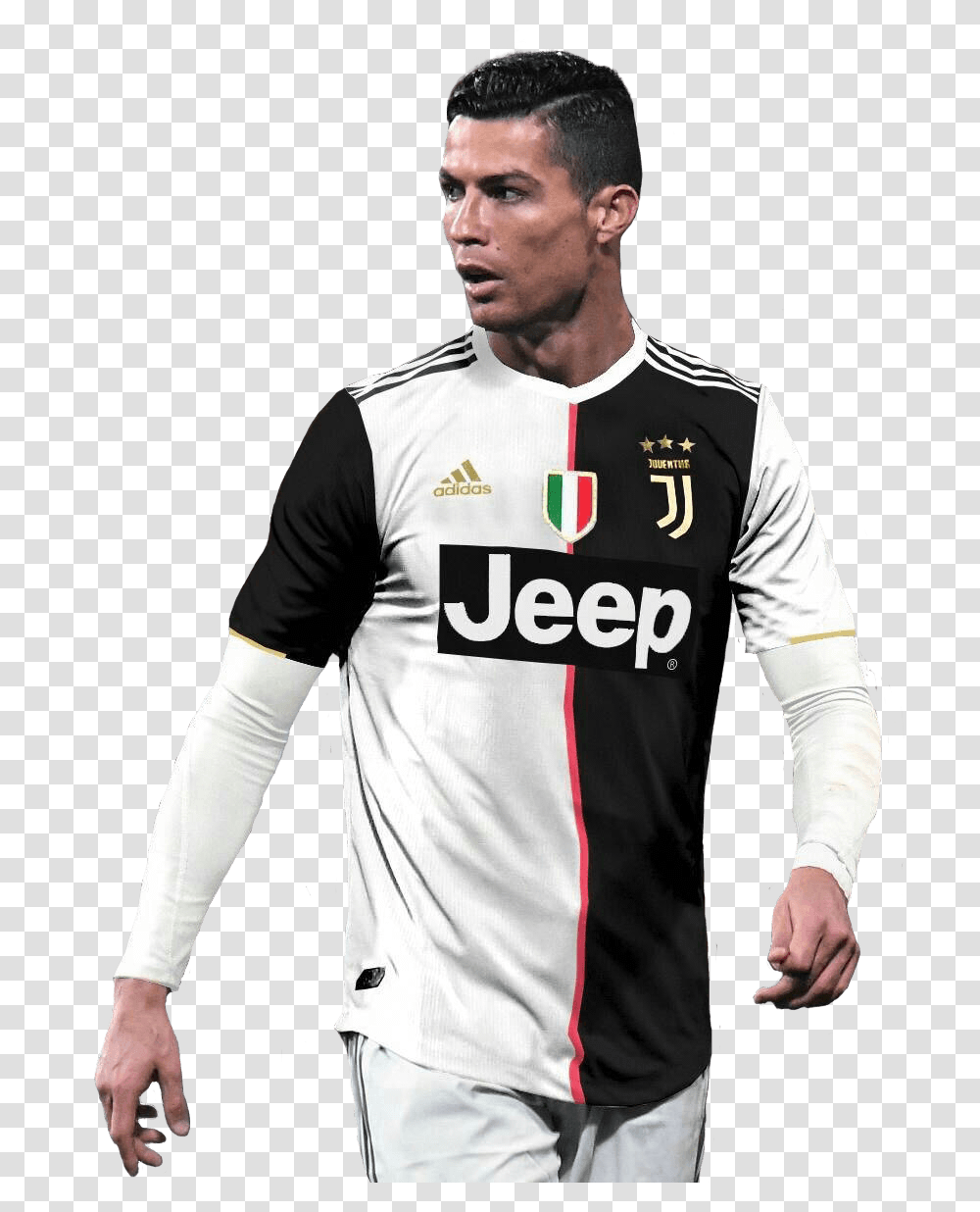 Cristiano Ronaldorender Ronaldo Juventus New Kit, Apparel, Sleeve, Shirt Transparent Png