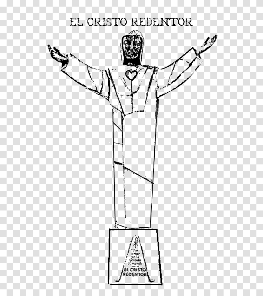 Cristo Download Dibujo Del Cristo Redentor De San Miguelito, Cross, Emblem Transparent Png