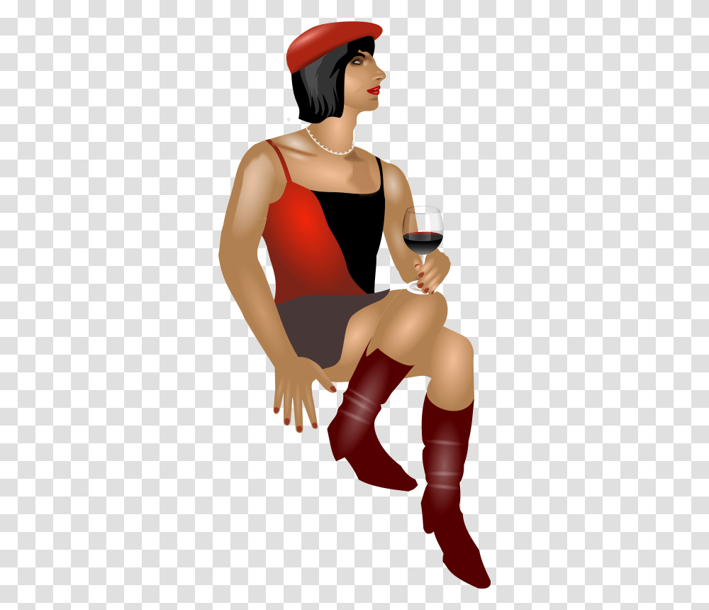 Critic Transgender 3 Sitting, Person, Apparel, Red Wine Transparent Png