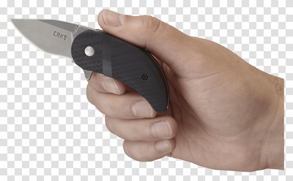 Crkt Snicker Utility Knife, Blade, Weapon, Weaponry, Person Transparent Png