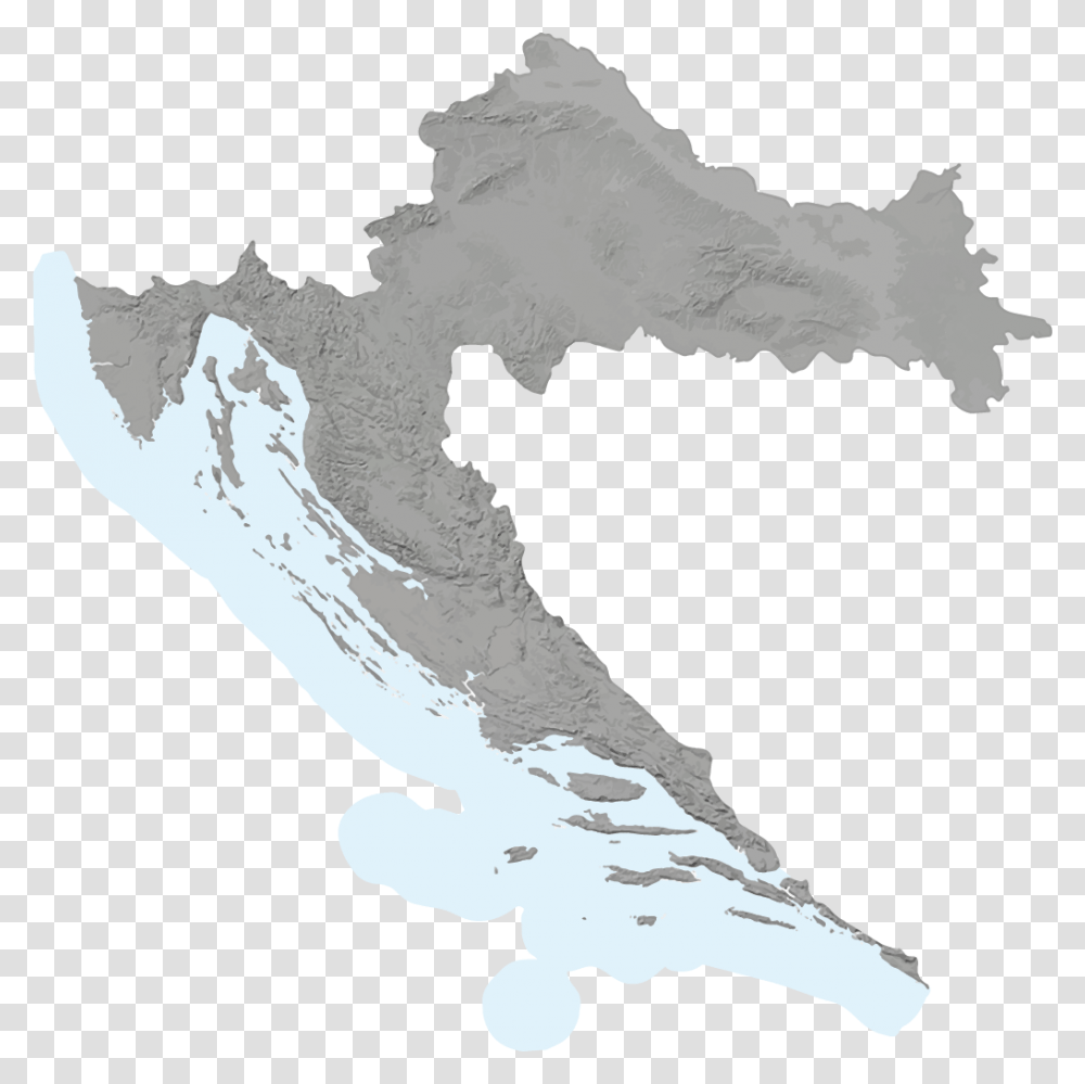Croatia Outline, Map, Diagram, Plot, Atlas Transparent Png