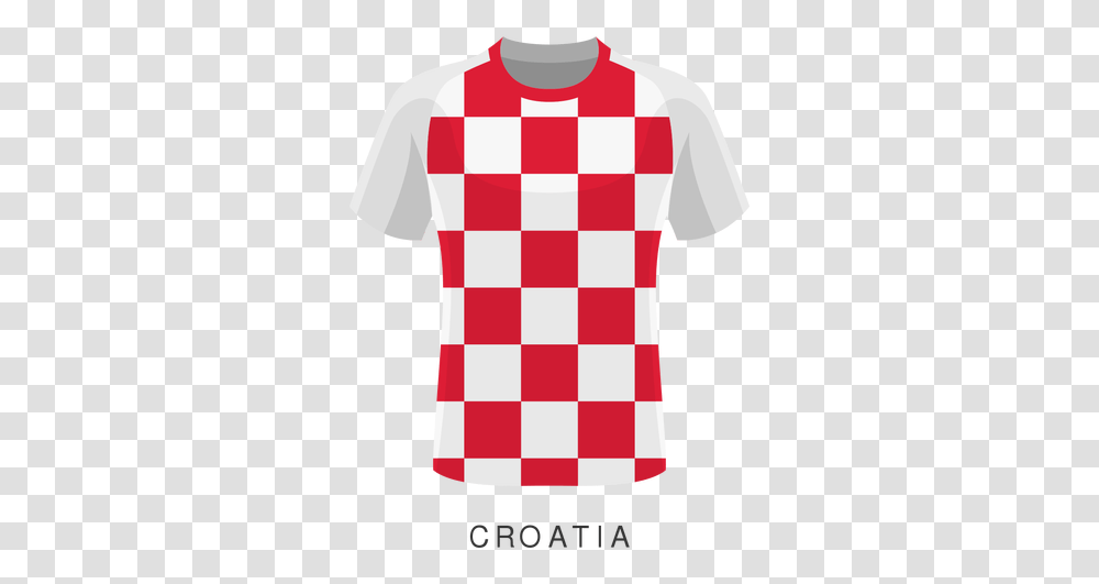 Croatia World Cup Football Shirt Checkers Phone Case, Clothing, Apparel, T-Shirt, Jersey Transparent Png