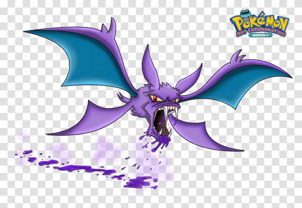 Crobat Used Poison Fang And Brave Pokemon Crobat, Graphics, Art, Pattern, Purple Transparent Png