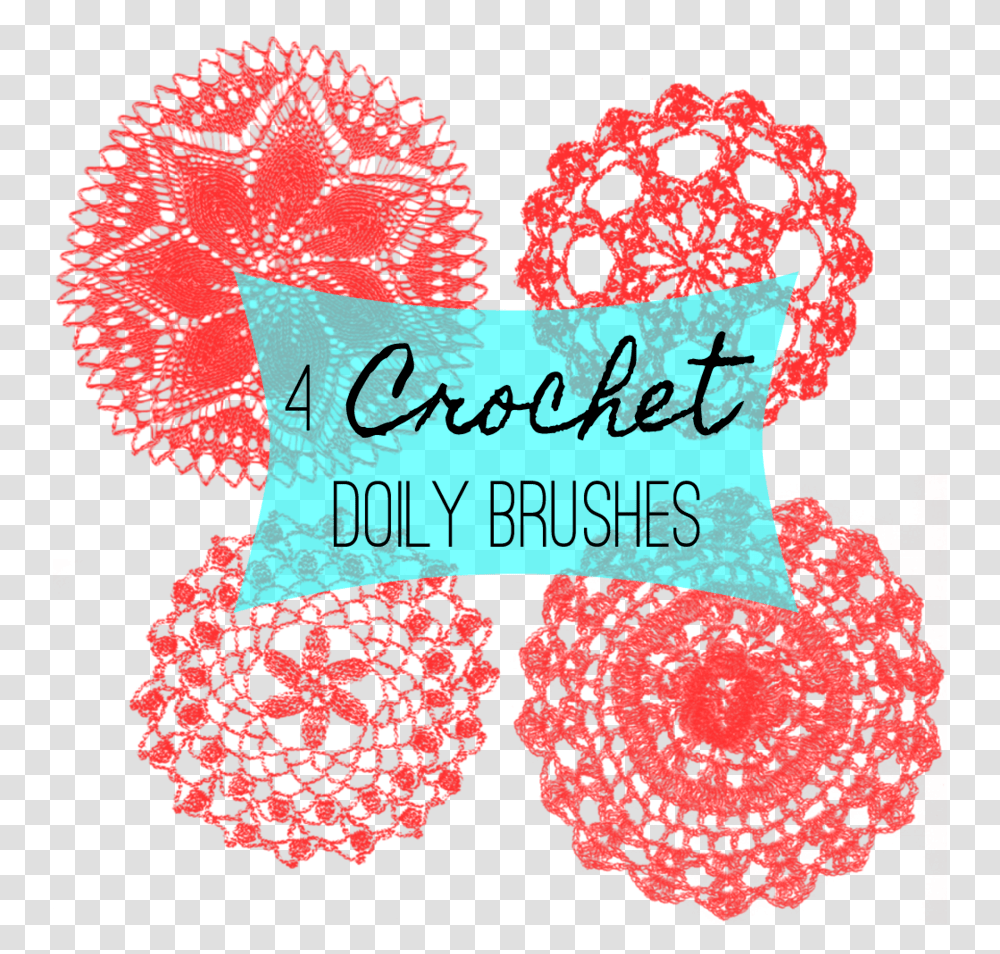 Crochet Doily Photoshop Brushes Paper Rosette Clip Art, Label, Pillow, Cushion Transparent Png