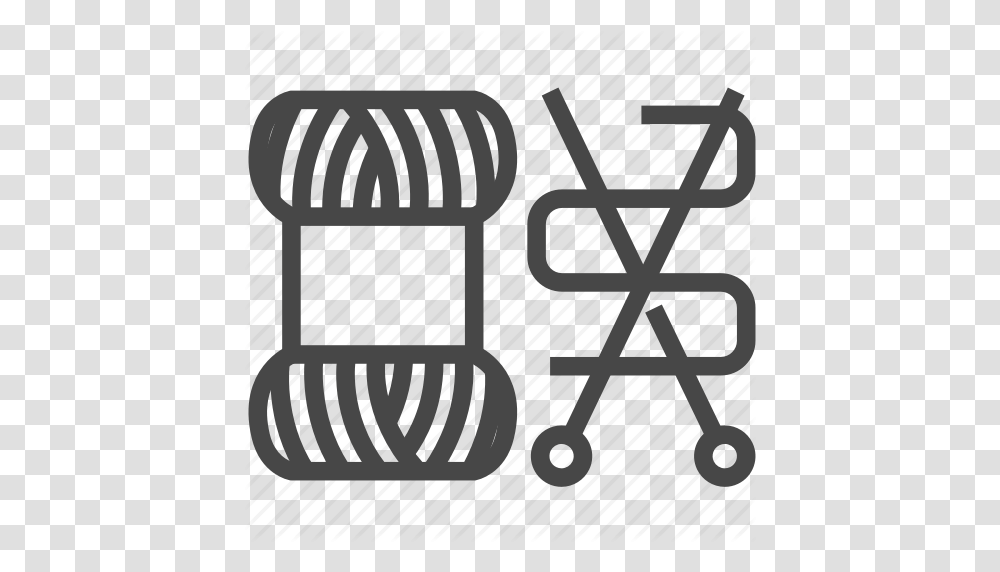 Crochet Equipment Hook Needle Sewing Yarn Icon, Shopping Cart, Vehicle, Transportation, Chair Transparent Png