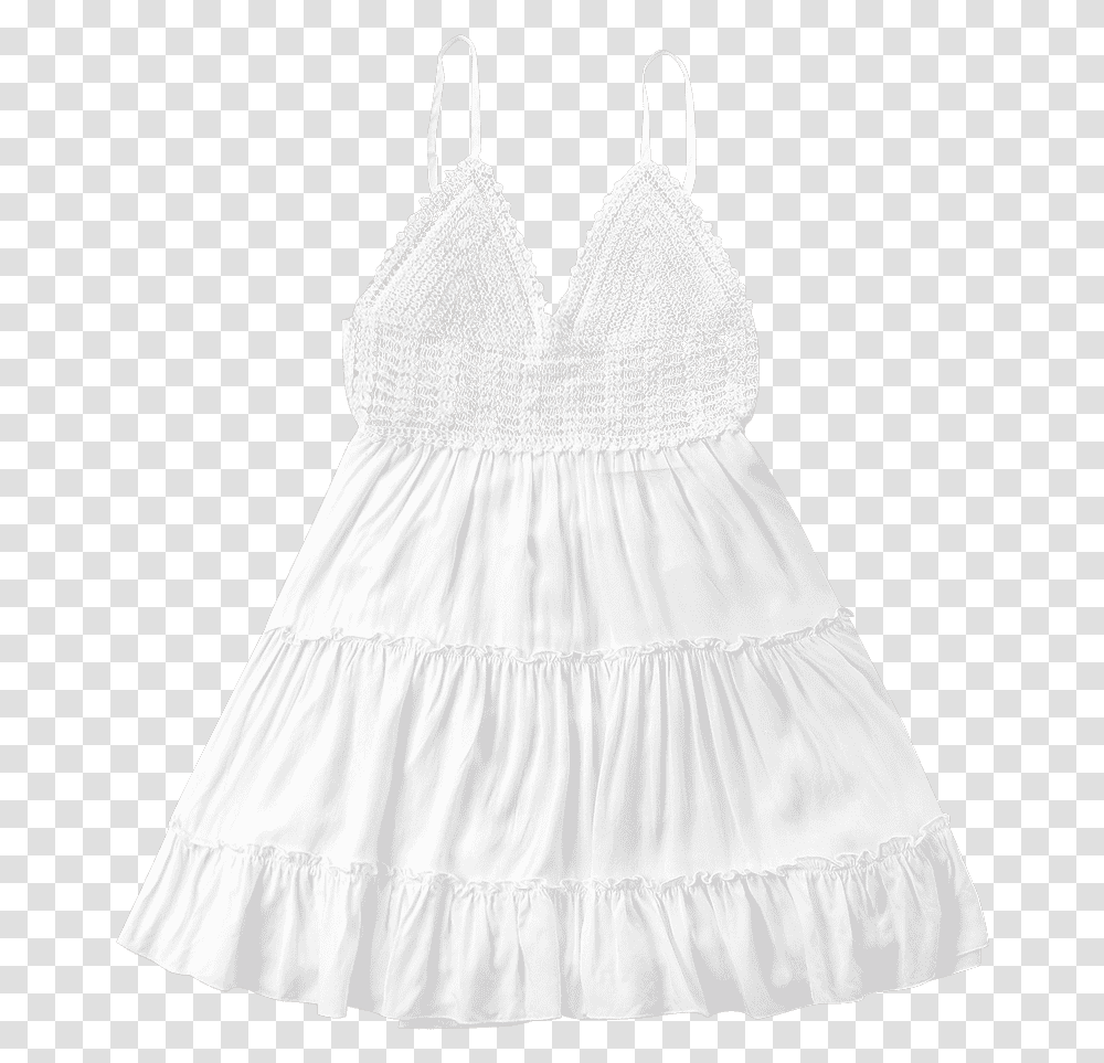 Crochet Panel Cami Flare Dress Zaful, Apparel, Wedding Gown, Robe Transparent Png