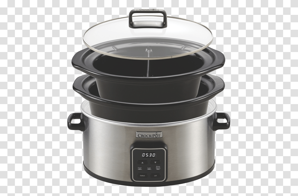 Crock Pot Choose A Crock One Pot Cooker Chp600 Crock Pot Choose A Crock, Appliance, Slow Cooker, Dutch Oven, Mixer Transparent Png