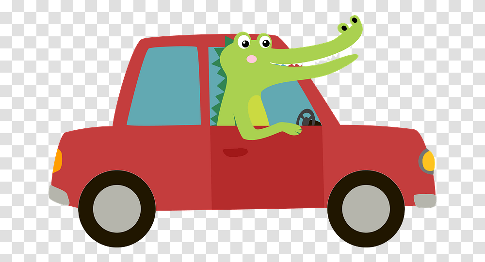 Crocodile And Car Clipart Car Clipart, Truck, Vehicle, Transportation, Pickup Truck Transparent Png