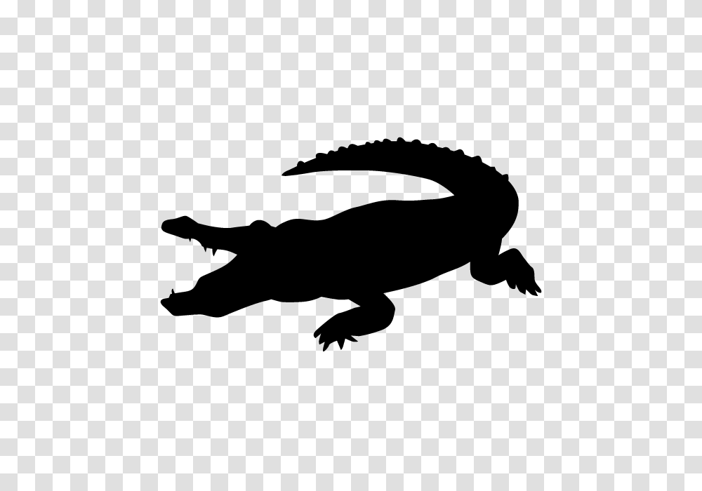 Crocodile Animal Silhouette Free Illustrations, Gray, World Of Warcraft Transparent Png