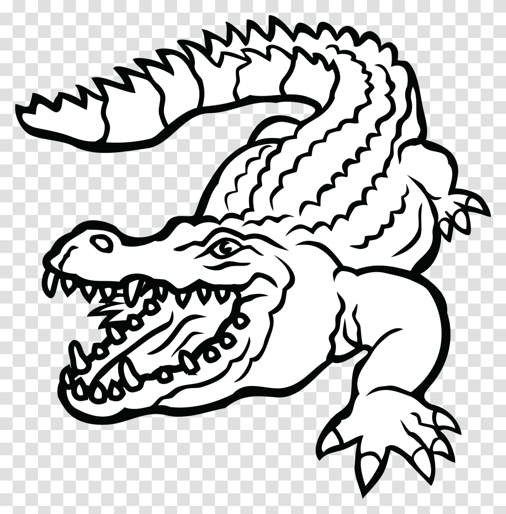 Crocodile Black And White Clipart Clip Art Images, Reptile, Animal, Snake, Dragon Transparent Png