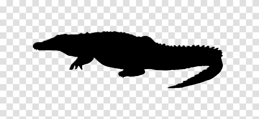 Crocodile Black And White Crocodile Black, Silhouette, Stencil, Logo Transparent Png