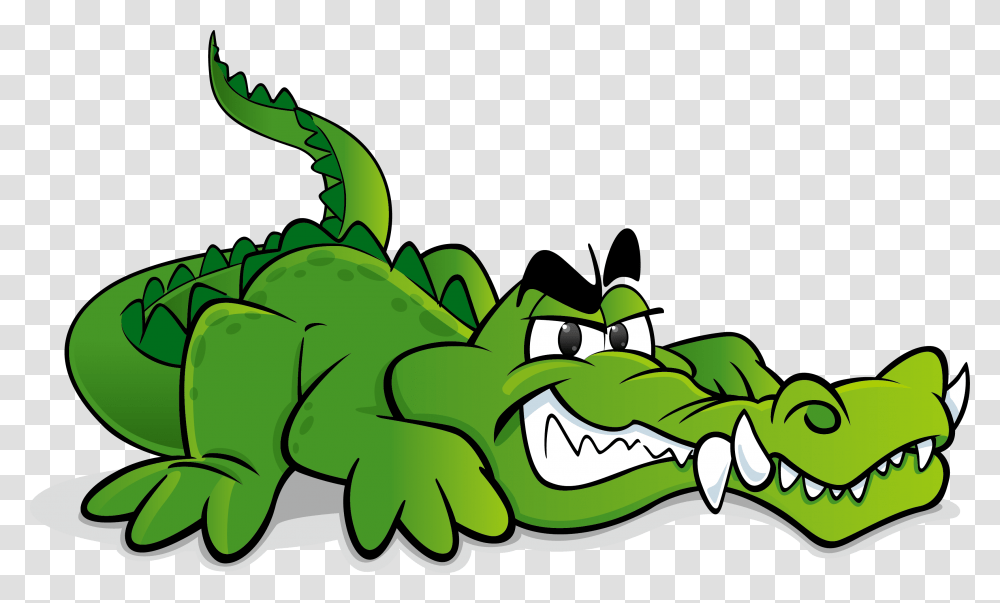 Crocodile Clipart Cartoon Alligator, Green, Reptile, Animal, Plant Transparent Png