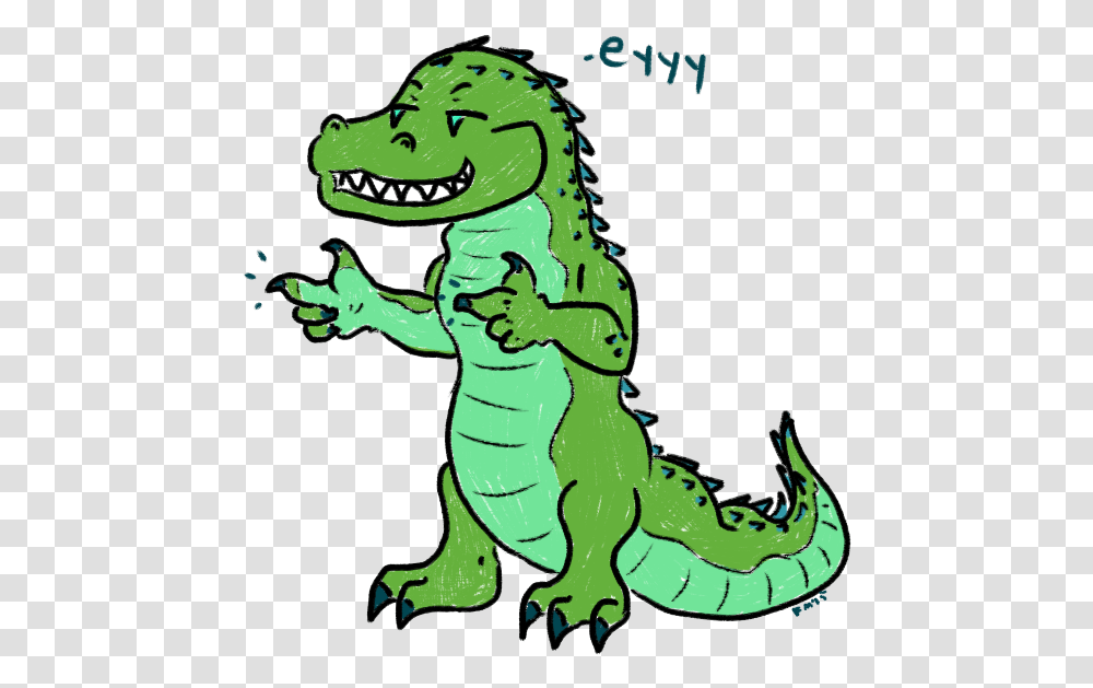 Crocodile Finger Guns, Animal, Person, Human, Dinosaur Transparent Png