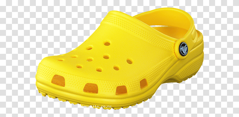 Crocs Classic Clog Kids Lemon 57577 Yellow Crocs, Clothing, Apparel, Shoe, Footwear Transparent Png