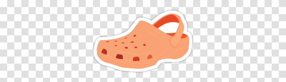 Crocs Drawing Sticker & Clipart Free Orange Croc Sticker, Clothing, Apparel, Shoe, Footwear Transparent Png