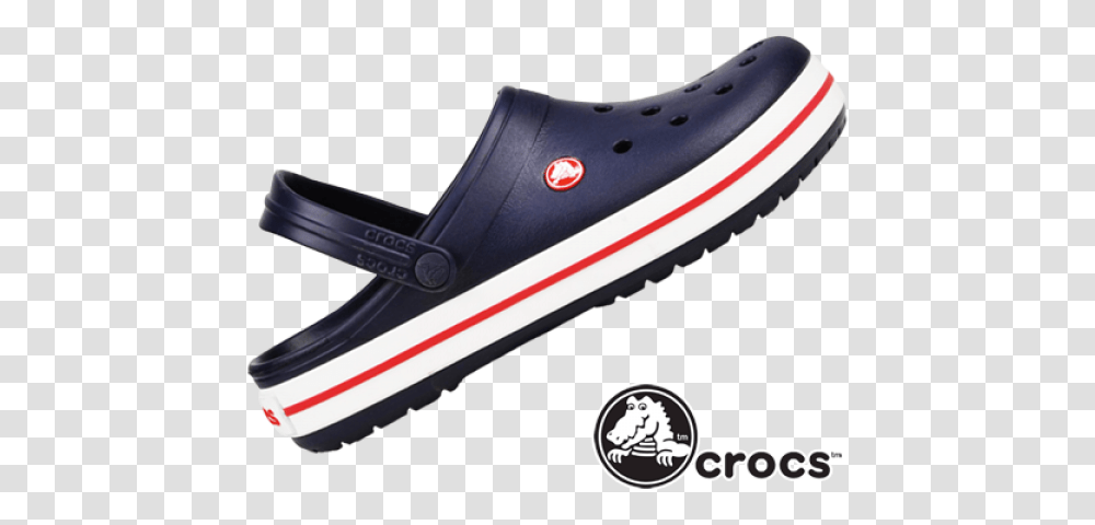 Crocs Navy Crocband Sandal White Sole Crocs With White Sole, Apparel, Shoe, Footwear Transparent Png