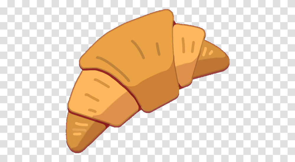 Croissant Animated Clipart Animated Croissant Gif, Food, Baseball Cap, Hat, Clothing Transparent Png