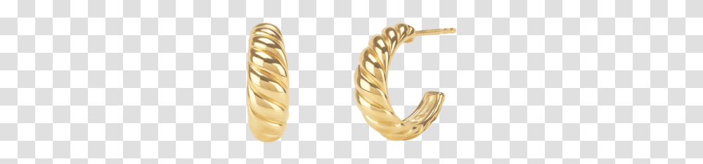 Croissant Gold Hoop Earrings, Accessories, Accessory, Jewelry, Ivory Transparent Png