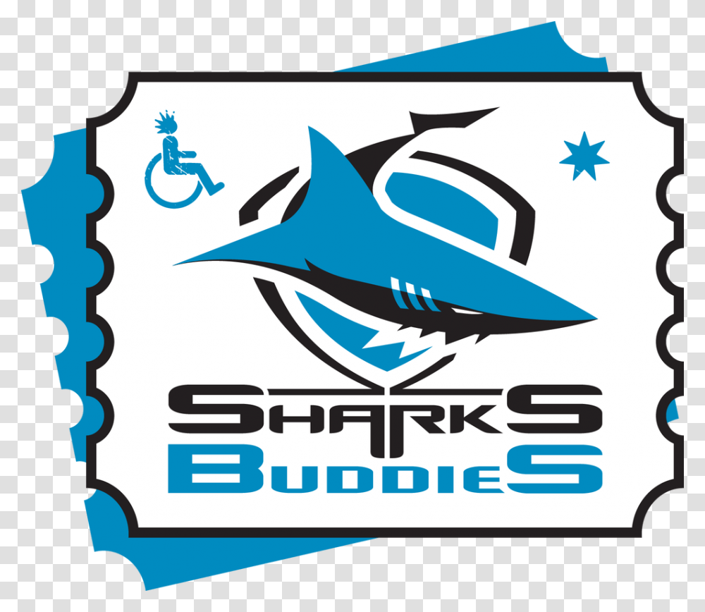 Cronulla Sutherland Sharks Logo, Sea Life, Animal, Label Transparent Png