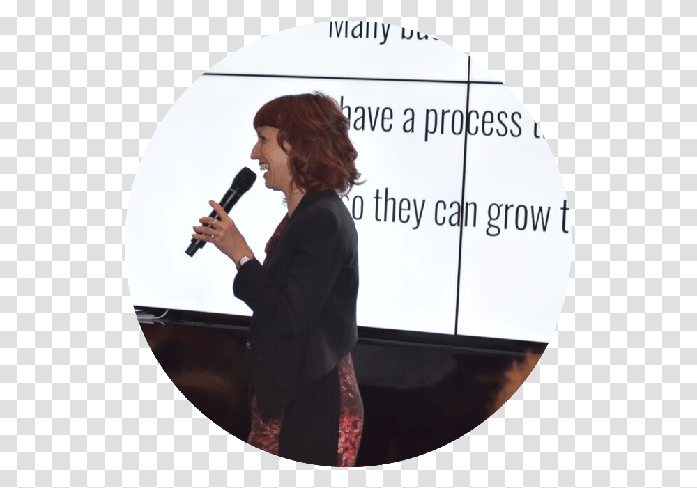 Crop Circle Rebecca Williams Presentation 01 Public Speaking, Microphone, Electrical Device, Person Transparent Png