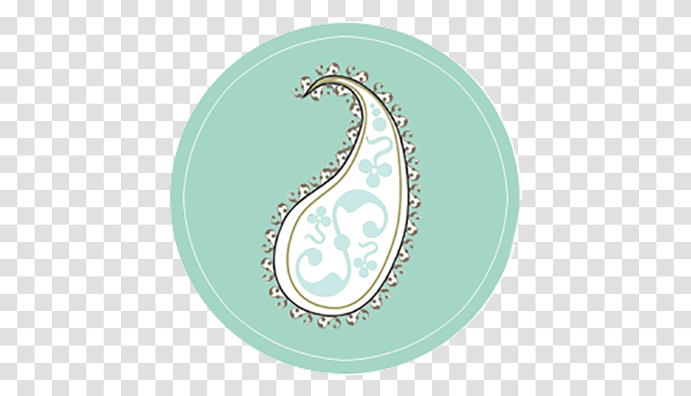 Cropped Apsroundlogo512px1png Aqua Paisley Studio Circle, Pattern, Cushion, Label, Text Transparent Png