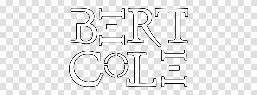 Cropped Bertcolelogotransparentbackgroundtighterstrokepng Line Art, Text, Number, Symbol, Label Transparent Png