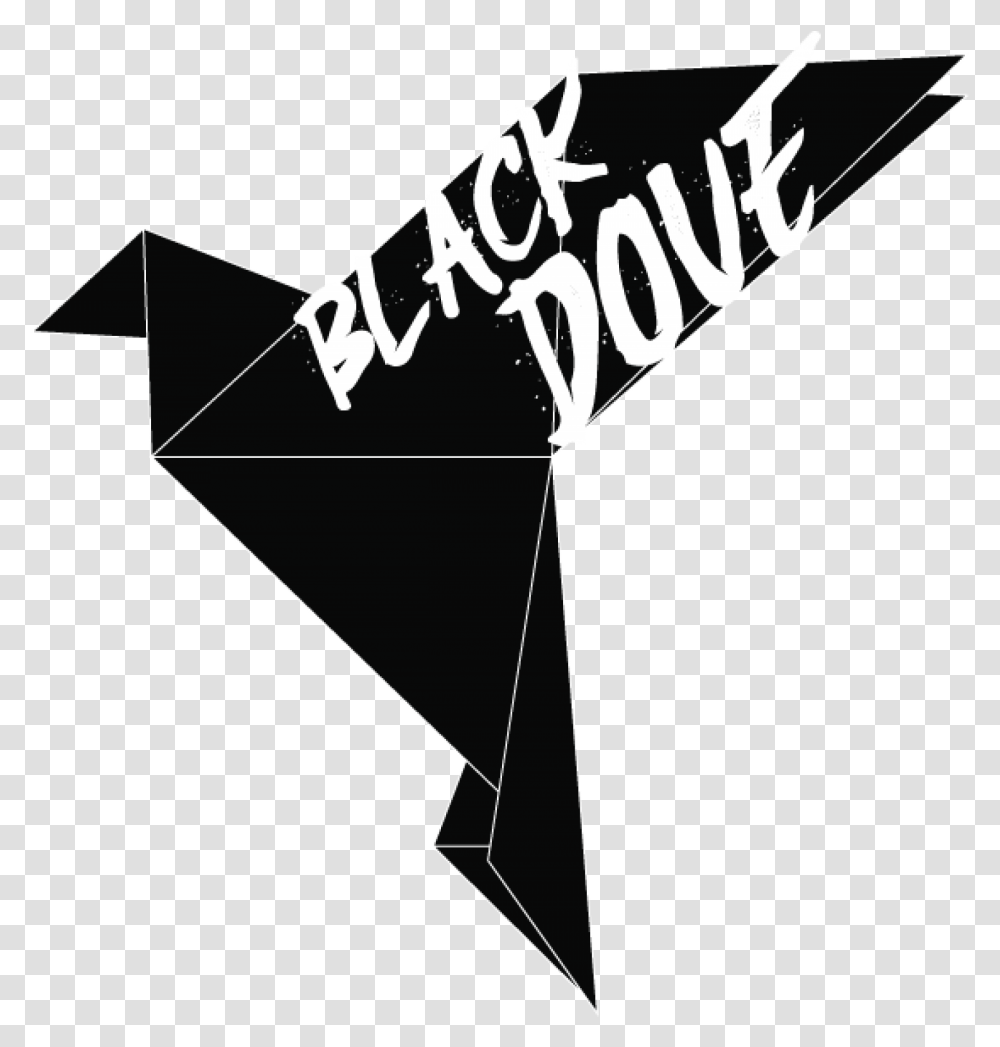 Cropped Black Dove Logo, Bow, Toy, Kite Transparent Png