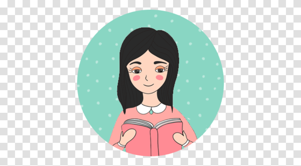 Cropped Bookish, Person, Human, Reading, Female Transparent Png
