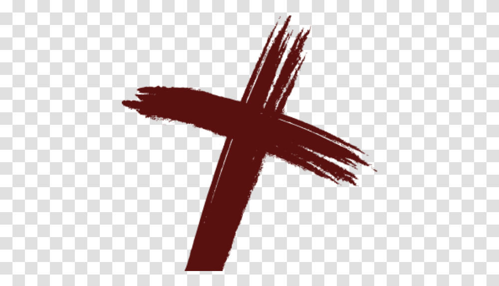 Cropped Brushstrokecrosspng2png - First Baptist Church Brush Stroke Cross Paint, Symbol, Crucifix Transparent Png