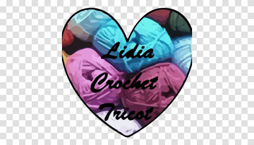 Cropped Coeurlogovectorielpng Lidia Crochet Tricot Lidia Crochet Youtube, Plectrum, Heart, Petal, Flower Transparent Png