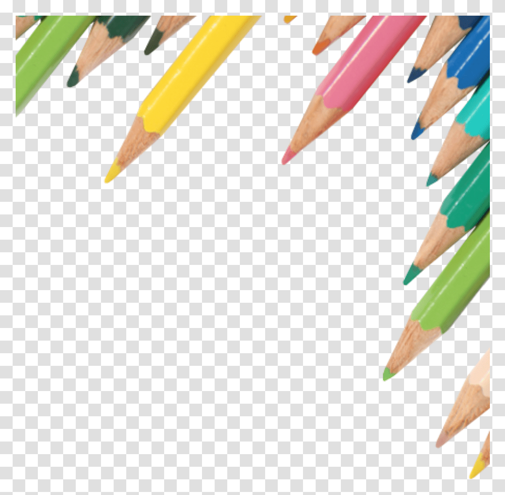 Cropped Coloured Pencils Image Background Pencils, Person, Human, Crayon Transparent Png