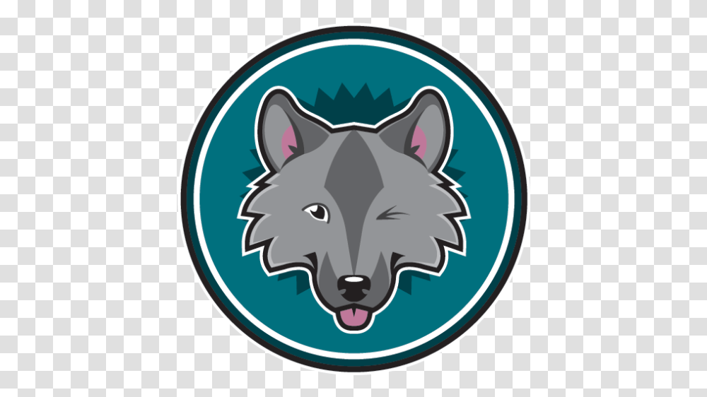 Cropped Crazdudewolfwinknotypelogopng Crazdude Art Wolfdog, Label, Text, Sticker, Animal Transparent Png