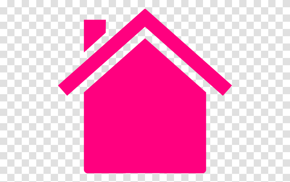 Cropped Cropped Pink House Outline, Label, Triangle Transparent Png