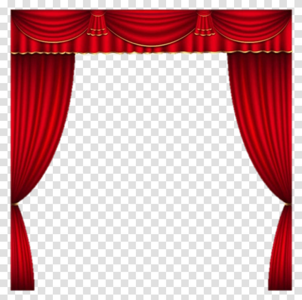 Cropped Curtains 1 Theater Curtain Clipart, Stage, Lamp, Indoors, Room Transparent Png