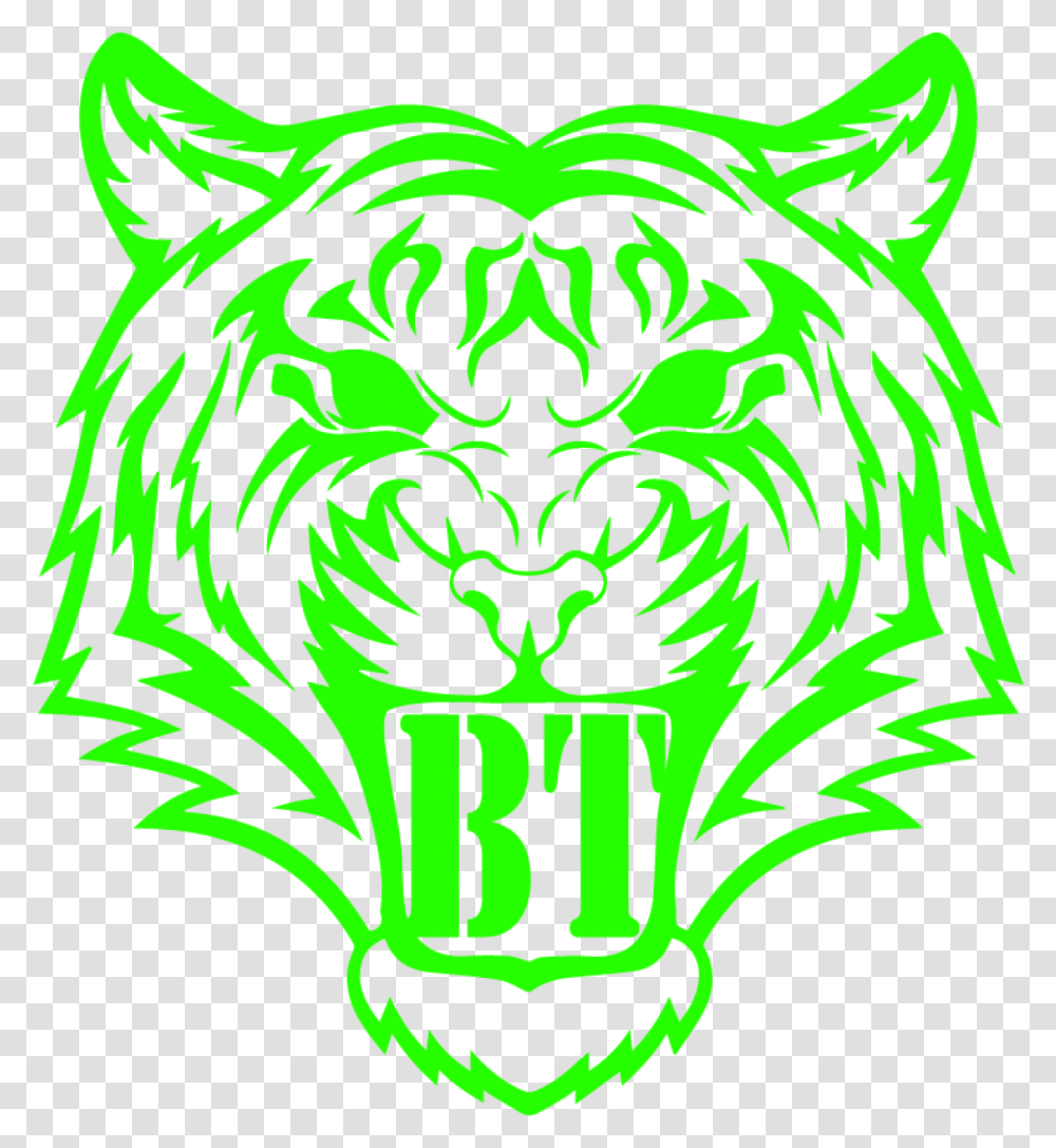 Cropped Draw The Tiger Face, Symbol, Emblem, Pattern, Logo Transparent Png