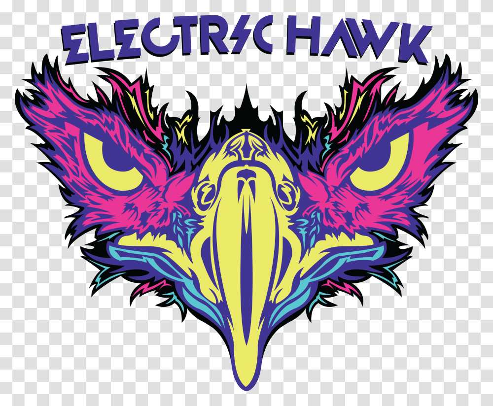 Cropped Electric Hawk Logo The Electric Hawk, Pattern, Ornament Transparent Png