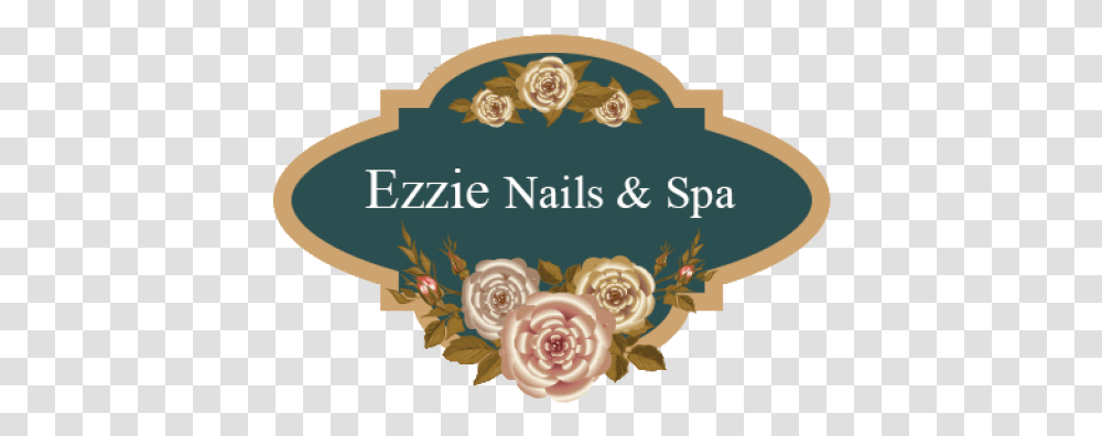Cropped Ezzimaillogodonepng - Ezzie Nails & Spa Rose, Floral Design, Pattern, Graphics, Art Transparent Png