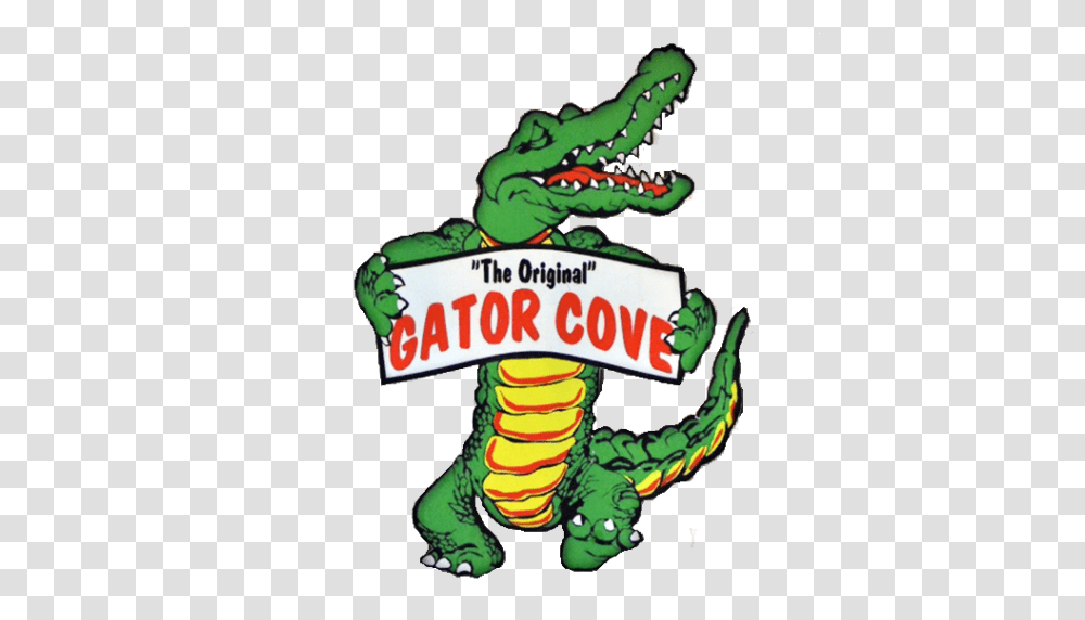 Cropped Gatorcoves Gator Cove Seafood Restaurant Lafayette La, Dragon, Reptile, Animal, Green Transparent Png