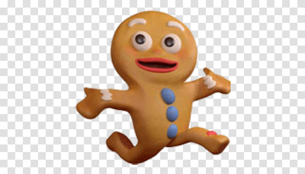 Cropped Genger Bread Man Right, Toy, Cookie, Food, Biscuit Transparent Png