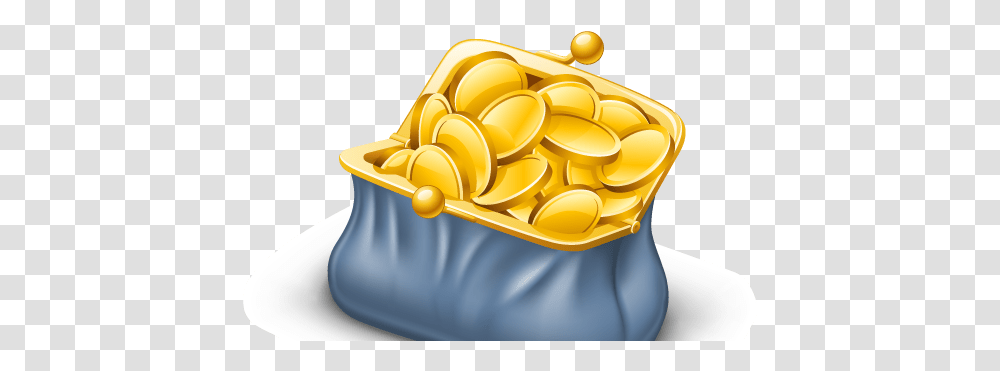 Cropped Gold Coin Bag, Spa, Plant, Sack, Treasure Transparent Png