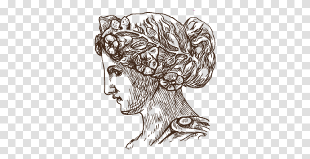 Cropped Iconpng The Goddess Factor Sketch, Head, Face, Bronze, Rug Transparent Png