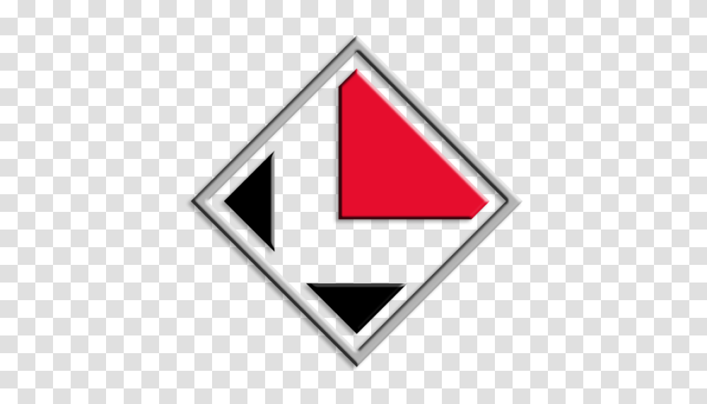 Cropped L Diamond Logo, Triangle, Label Transparent Png